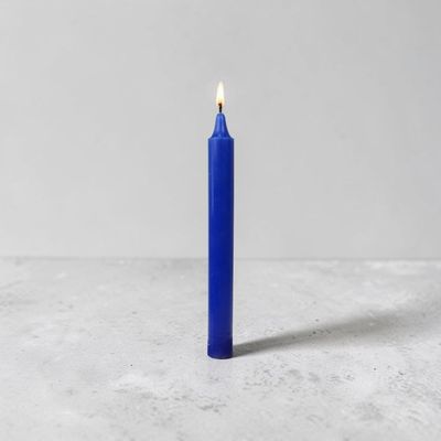 Bougie bleu marine – Dimension : Hauteur : 22 cm Poids : 60 gr