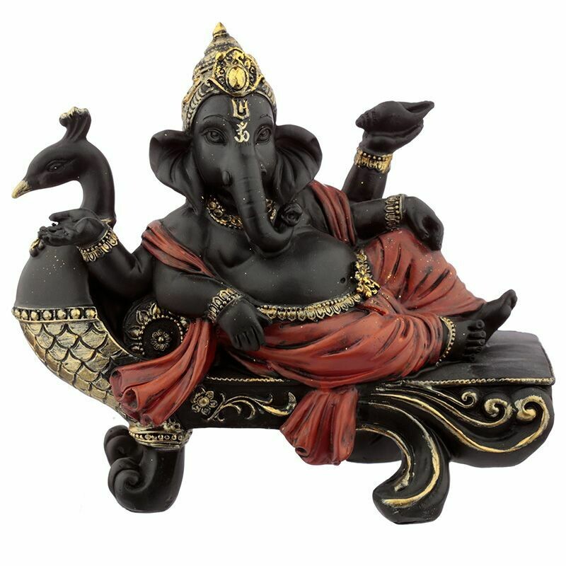 Statue Ganesh sur banc Statue Ganesh sur banc