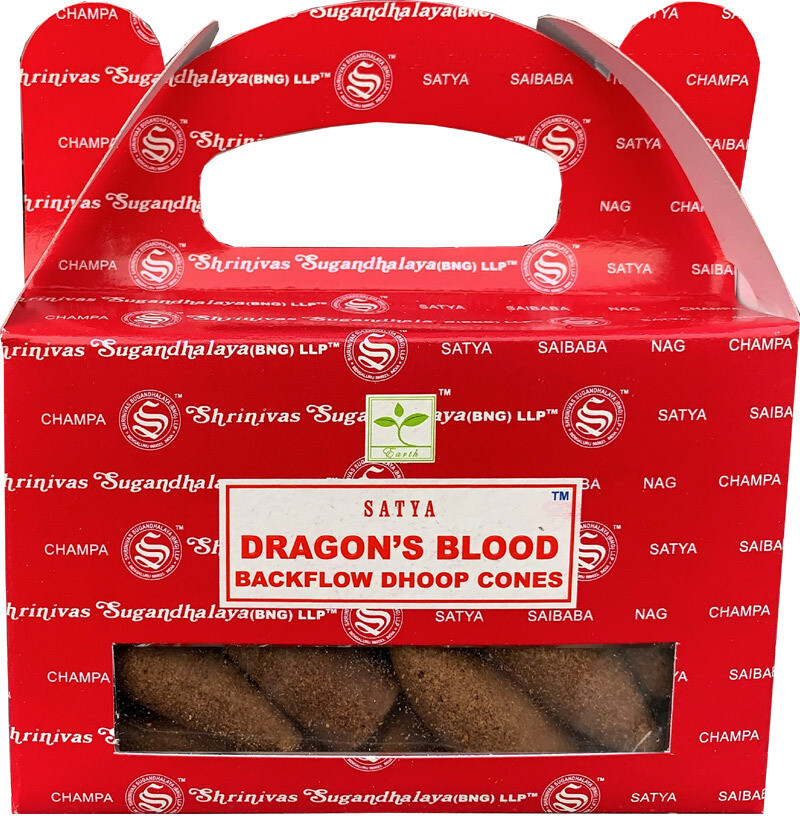 Cône d'encens à reflux Dragon's Blood Satya Nag Champa