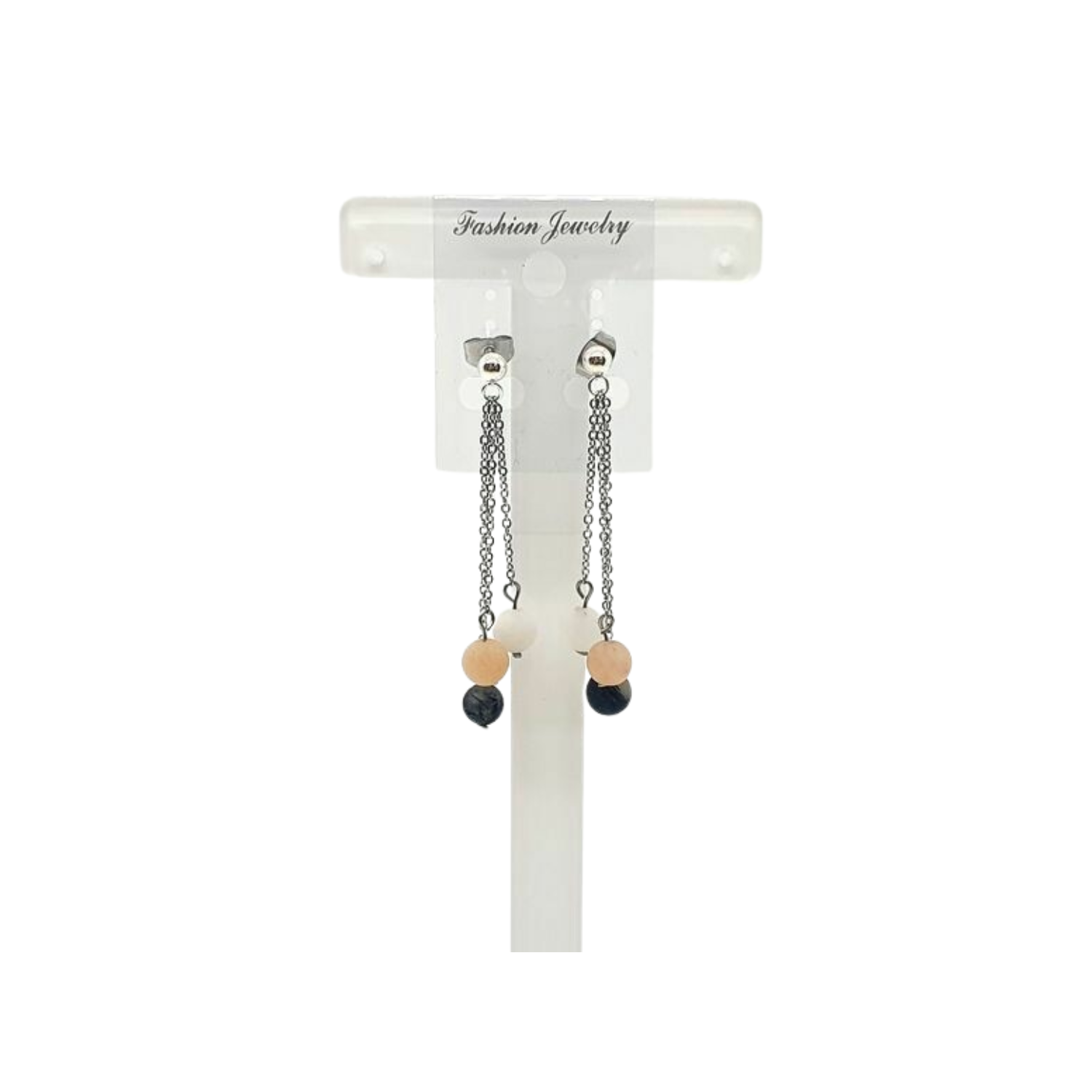 Boucle d'oreille Pierre de lune matte 6 mm