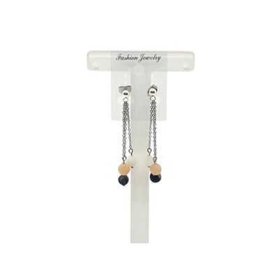 Boucle d'oreille Pierre de lune matte 6 mm