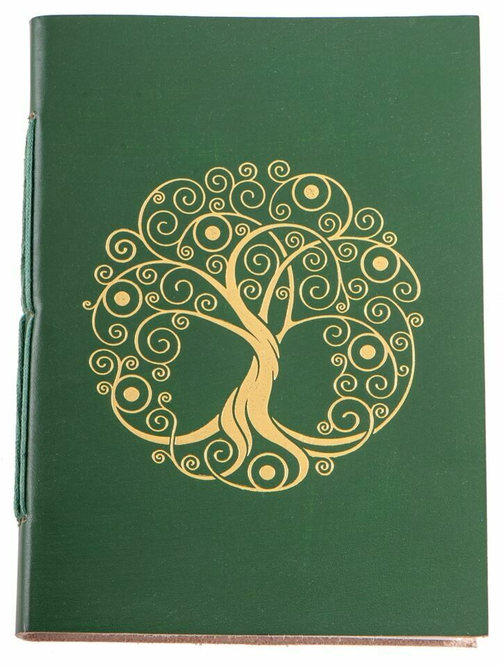Cahier avec dorure Arbre de Vie - Vert Cahier avec dorure Arbre de Vie - Vert