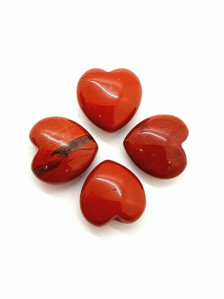Mini coeur en Jaspe rouge