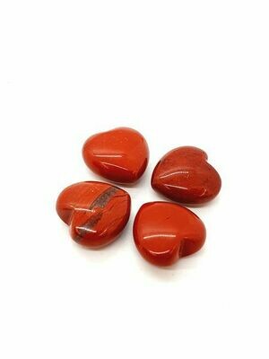 Mini coeur en Jaspe rouge