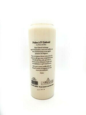 Bougie Neuvaine Saint Gabriel