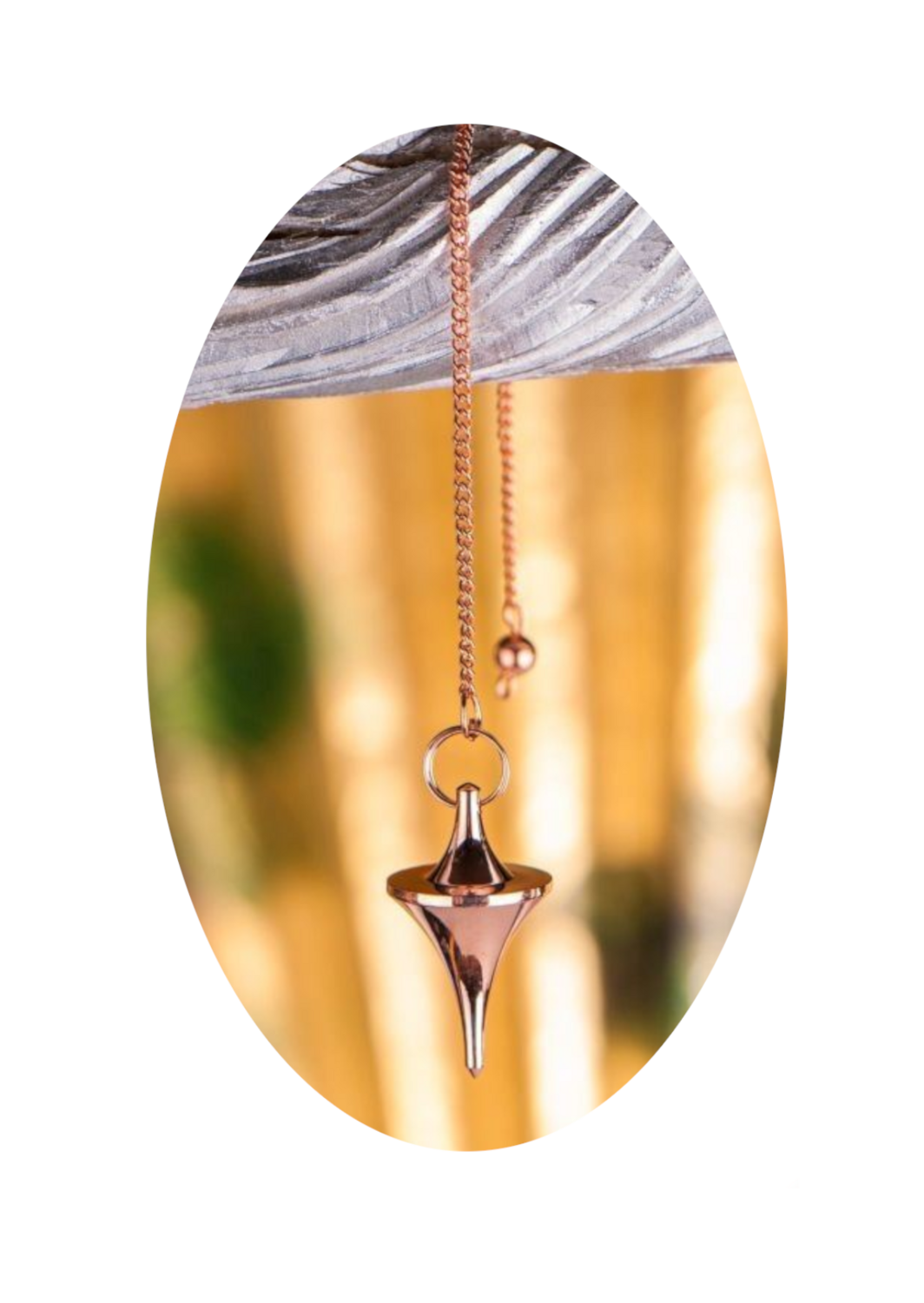 Pendule entonnoir en laiton plaqué cuivre