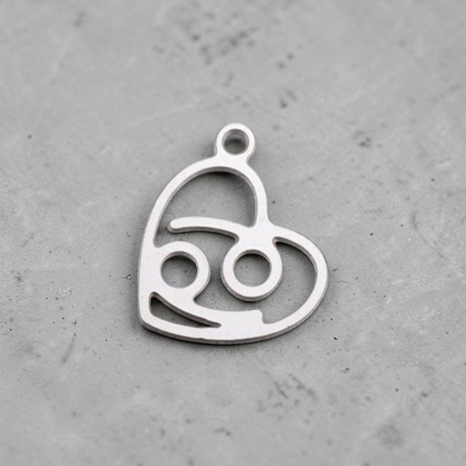 Pendentif acier inoxydable signe cancer