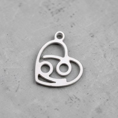 Pendentif acier inoxydable signe cancer