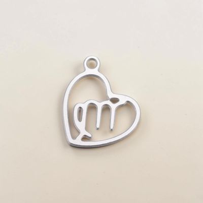 Pendentif acier inoxydable signe Vierge