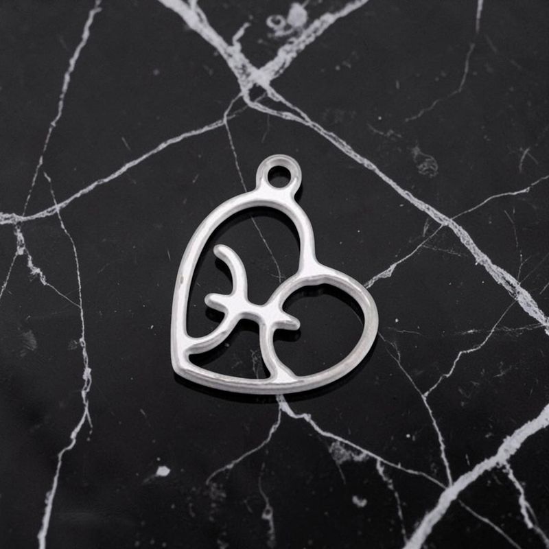 Pendentif acier inoxydable signe poisson