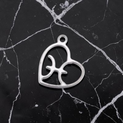 Pendentif acier inoxydable signe poisson