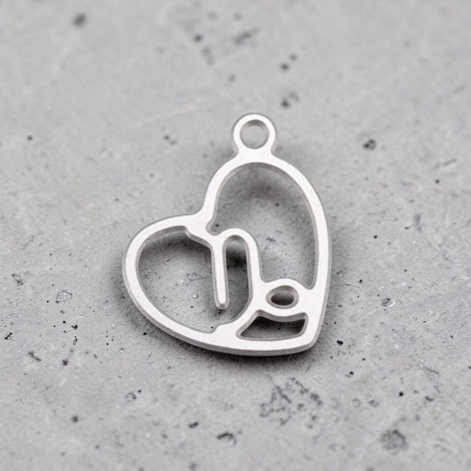 Pendentif acier inoxydable signe Capricorne