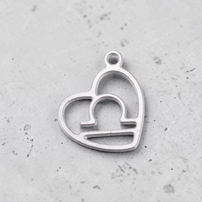 Pendentif acier inoxydable signe Balance Pendentif acier inoxydable signe Balance