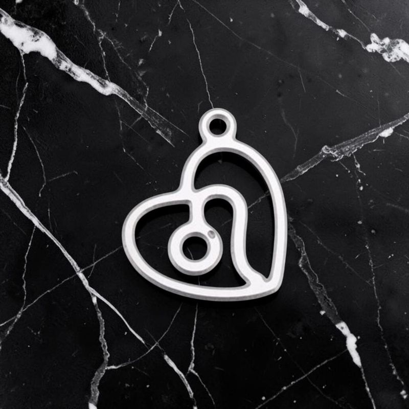 Pendentif acier inoxydable signe Lion