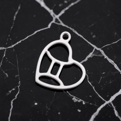 Pendentif acier inoxydable signe Gémeaux