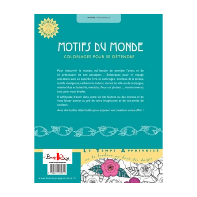 Motifs du monde, coloriage pour se détendre