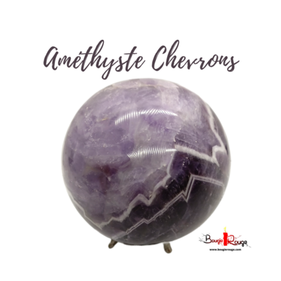 Sphère d'Améthyste Chevrons - 828 gr