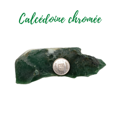 Calcédoine chromée - 430 gr