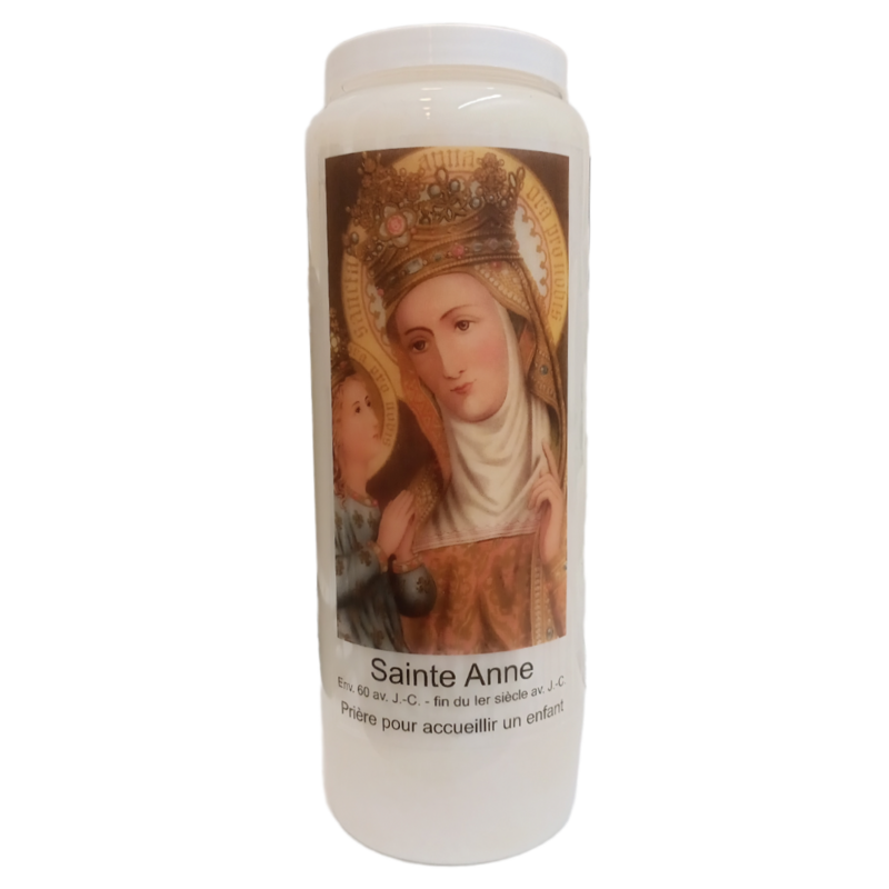 Bougie Neuvaine Sainte Anne - Accueillir un enfant Bougie Neuvaine Sainte Anne - Accueillir un enfant