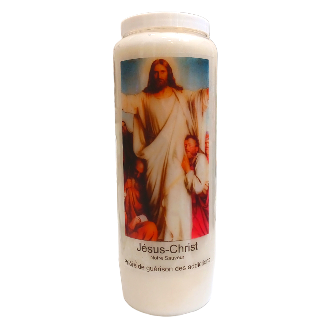 Bougie Neuvaine Jésus-Christ - Guérison des addictions
