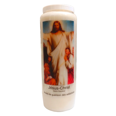 Bougie Neuvaine Jésus-Christ - Guérison des addictions