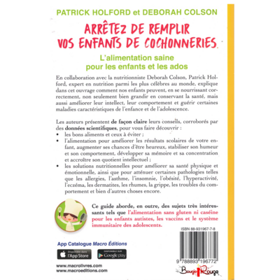 Arrêtez de remplir vos enfants de cochonneries