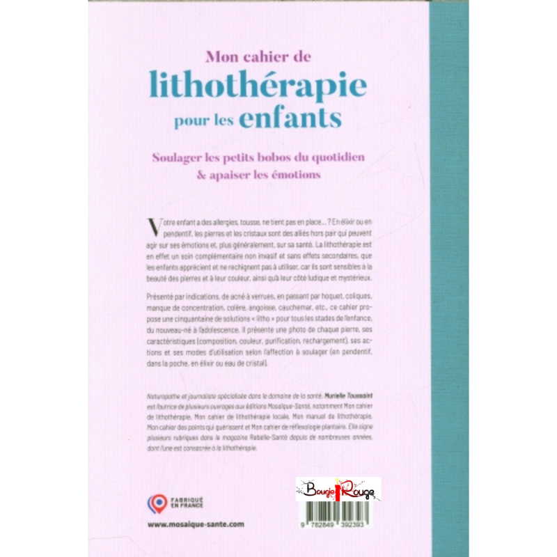 Mon cahier de lithothérapie pour les enfants
