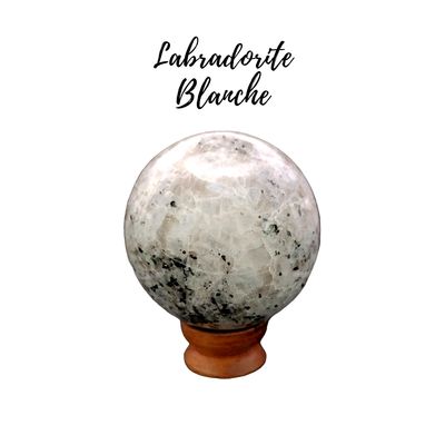 Sphère de Labradorite blanche - 1068gr
