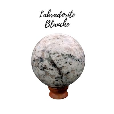 Sphère de Labradorite blanche - 1558gr
