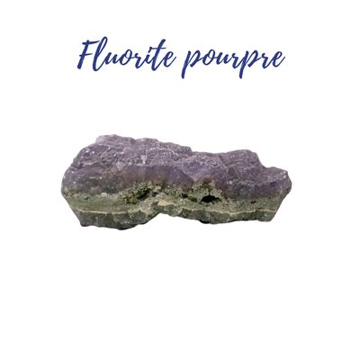 Fluorite pourpre brute