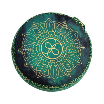 Coussin de méditation vert