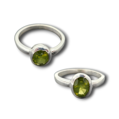 Bague en argent 925 et Péridot