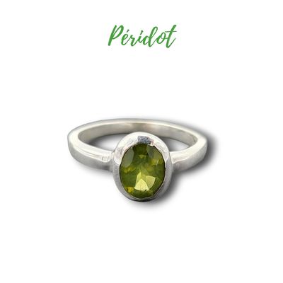 Bague en argent 925 et Péridot