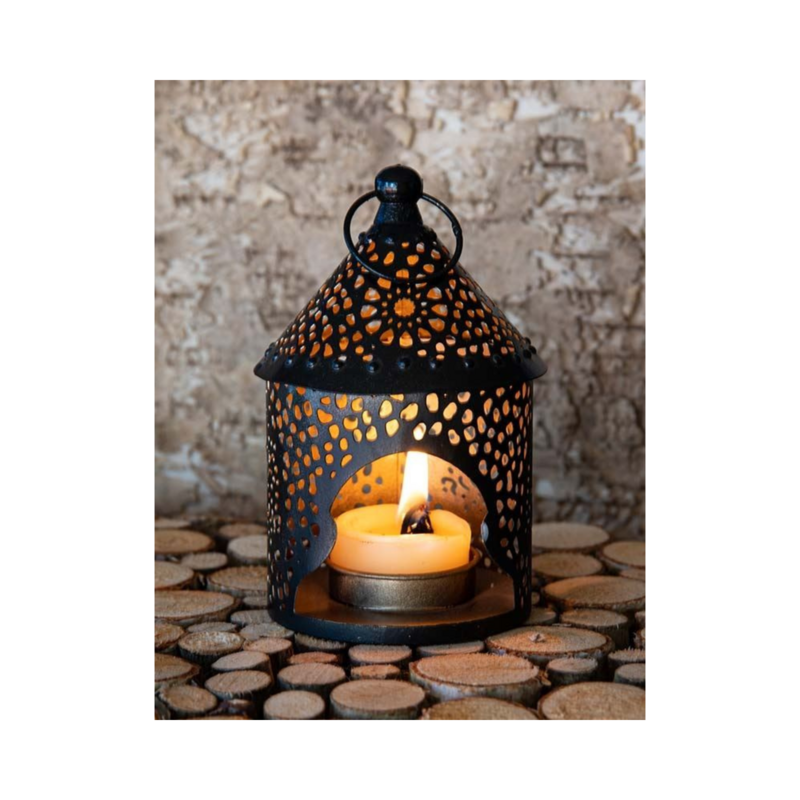 Lanterne orientale pour bougies chauffe-plat