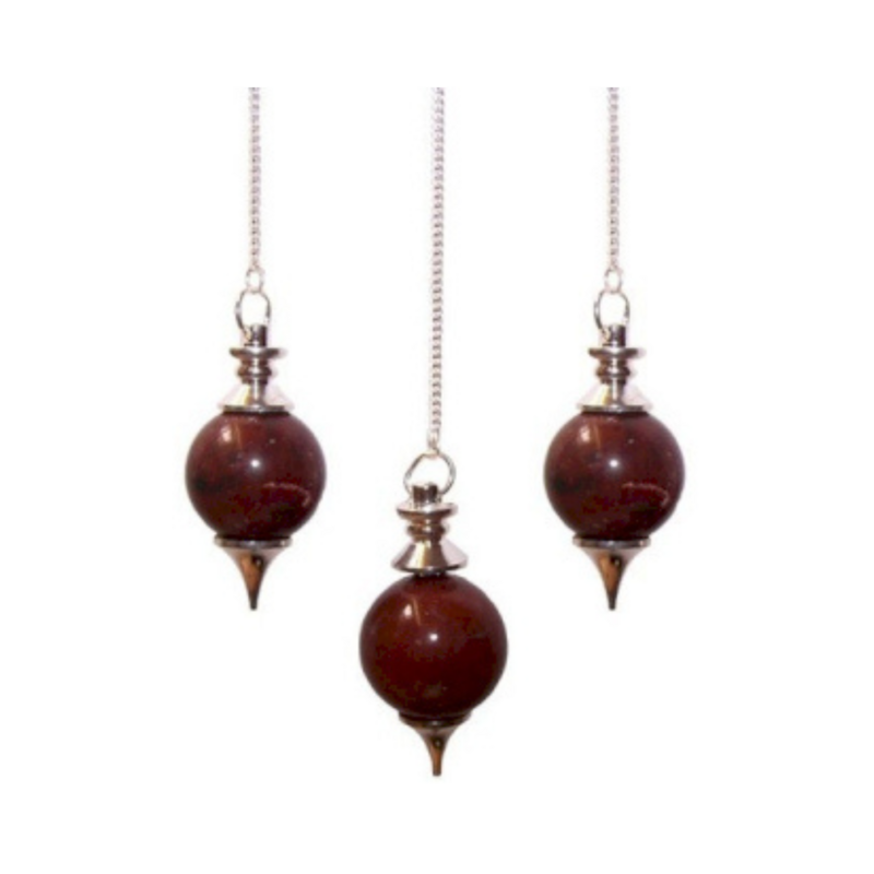 Pendule sphérique - Jaspe rouge
