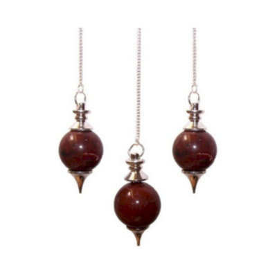 Pendule sphérique - Jaspe rouge