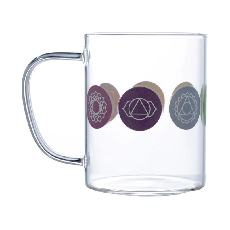 Tasse en verre - 7 chakras