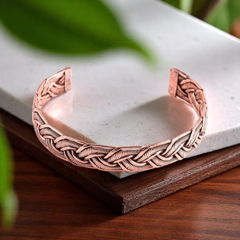 ​Bracelet en Cuivre Tressé