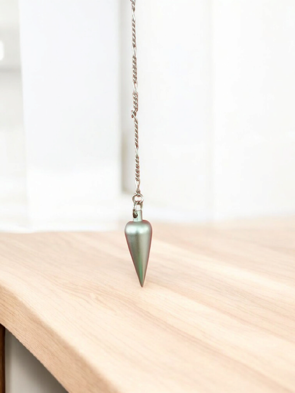 Pendule Art Déco en Laiton Chromé Mat