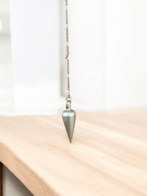 Pendule Art Déco en Laiton Chromé Mat