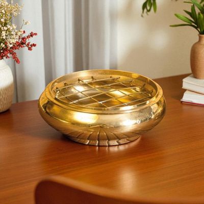 Brûle-encens avec insert en maille en laiton