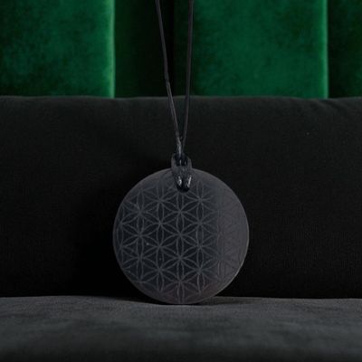Pendentif Shungite Fleur de Vie