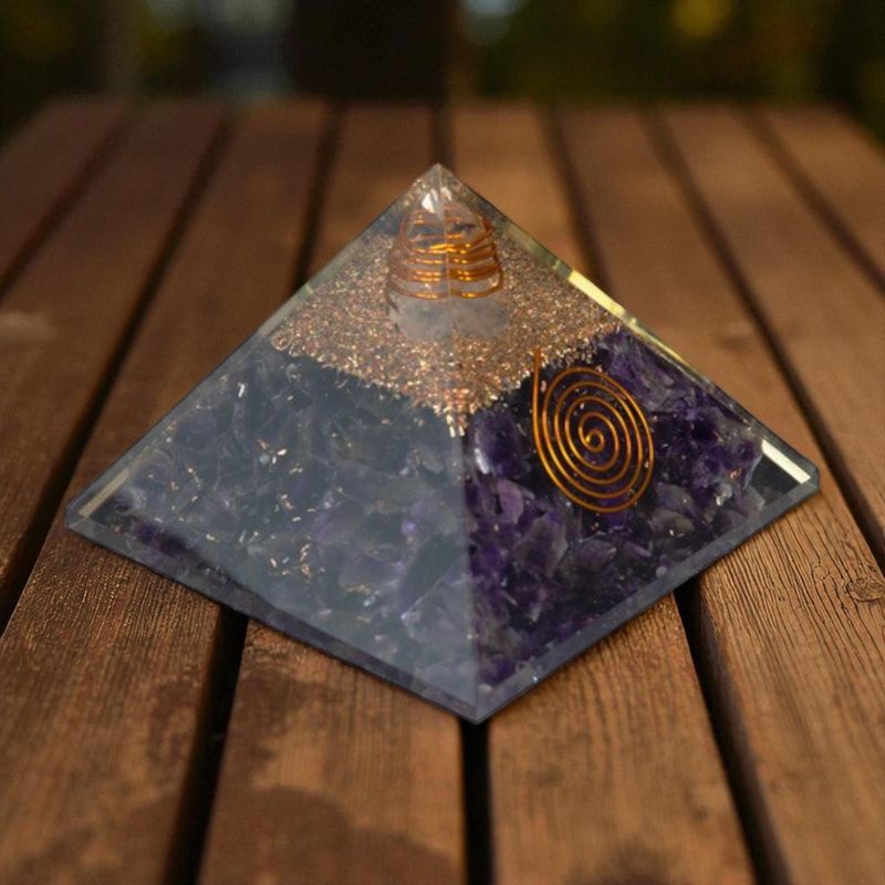 Orgonite Améthyste et cristal de roche