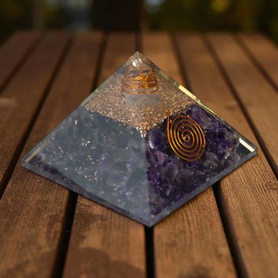 Orgonite Améthyste et cristal de roche