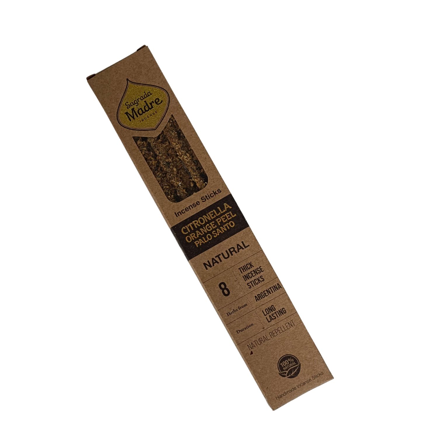 Encens Naturel Citronnelle, Orange &amp; Palo Santo – Sagrada Madre
