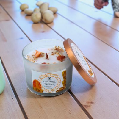 Bougie parfumée Green Tree - Bonne énergie au Palo Santo