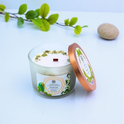 Bougie parfumée Green Tree - Bonne chance au patchouli