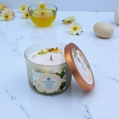 Bougie parfumée Green Tree - Équilibre spirituel au jasmin
