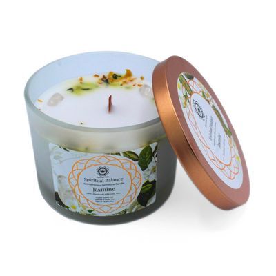 Bougie parfumée Green Tree - Équilibre spirituel au jasmin Bougie parfumée Green Tree - Équilibre spirituel au jasmin