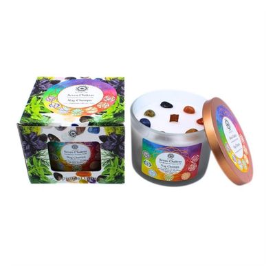 Bougie parfumée Green Tree - 7 chakras au Nag Champa